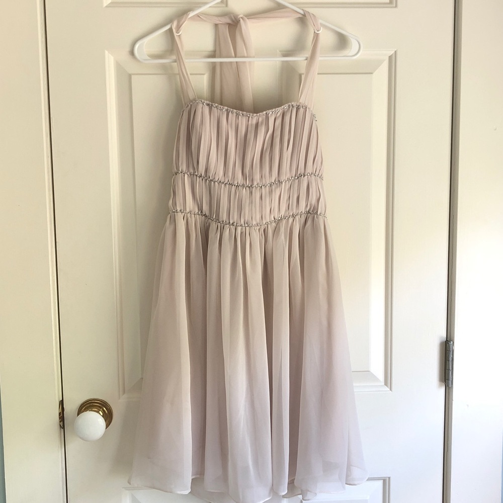 Blush Halter Party Dress